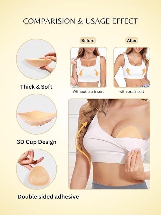 Glamroxio™ Push-Up Sticky Breast Size up Pads