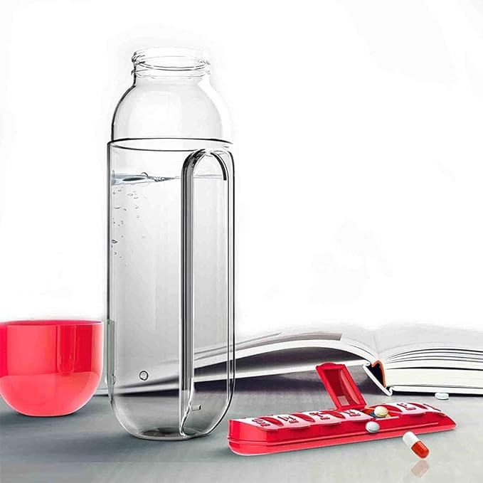 Water Bottle Pill Box Organizer